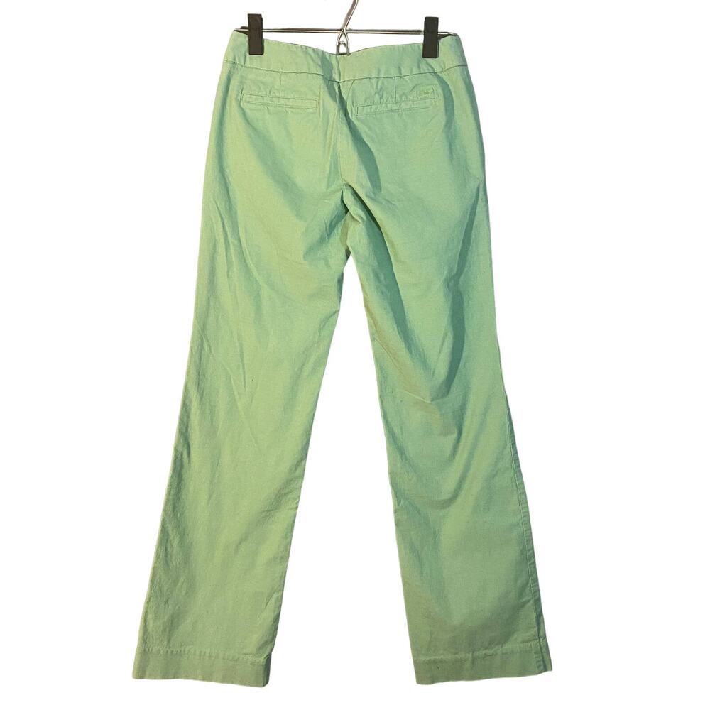 Vineyard Vines Mint Green Cotton Blend Casual Chino Pants Women Sz 0 - Picture 2 of 10